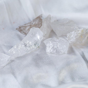 Clear quartz raw stone